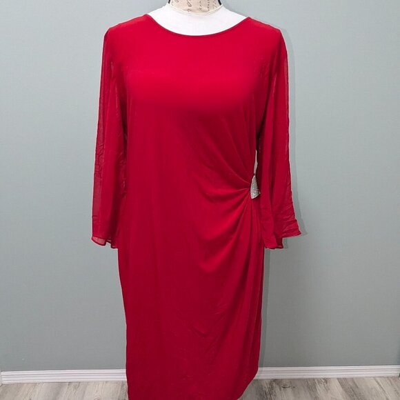J.B.S. Dresses & Skirts - JBS red dress with rhinestone accent